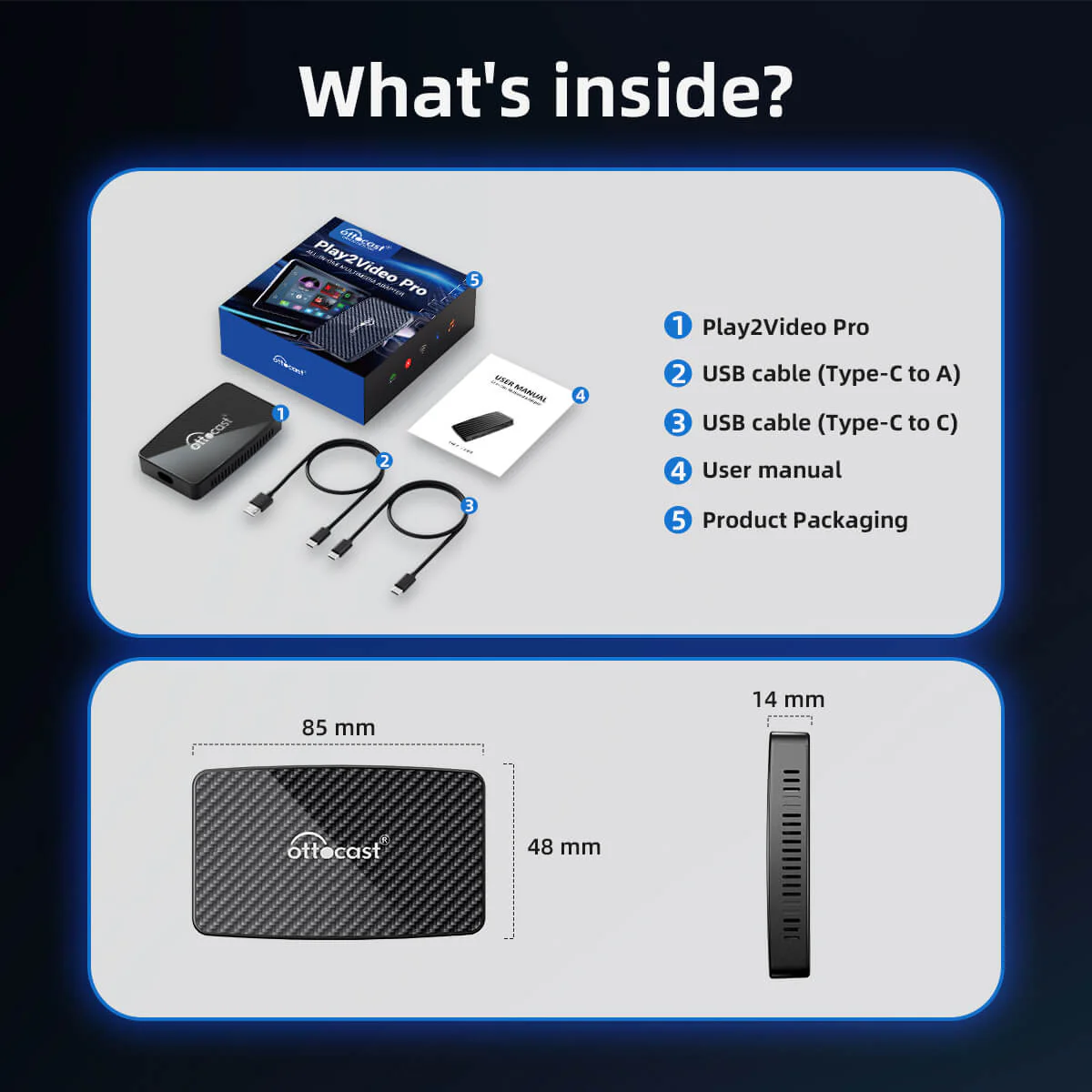 (EXCLUSIVE PRICE)-OTTOCAST PLAY2VIDEO PRO AI ADAPTER - Image 11